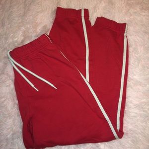 Cute red joggers